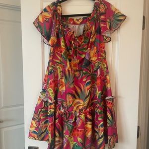SHEIN Bright Tropical Dress